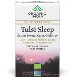 Organic India Ceai Tulsi Sleep | Pentru Somn Calm, Odihnitor 18 lB