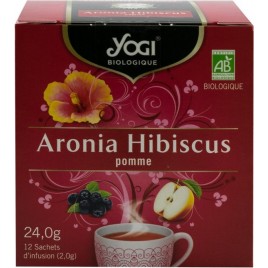 Ceai BIO aronia, hibiscus si mar, 12 plicuri - 24 g Yogi Tea