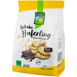 Haferling - Biscuiti Bio crocanti din ovaz cu bucatele de ciocolata, 125g Bohlsener Muhle