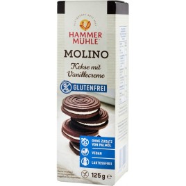 Molino, biscuiti cu crema de vanilie, 125 g HAMMER MUHLE