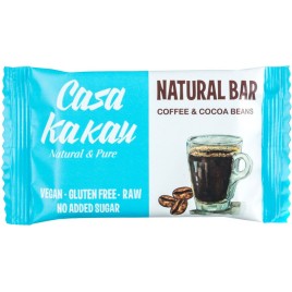 Baton raw vegan cu cafea si boabe de cacao -  30 g